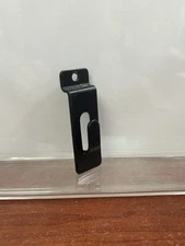 70 Slatwall Utility Notch Hook, Picture Hanger for Slatwall & Slat Grid Black