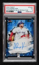 2024 Topps Finest Blue Refractor 18/99 Alejandro Kirk #FA-AK PSA 5 Auto 12hl
