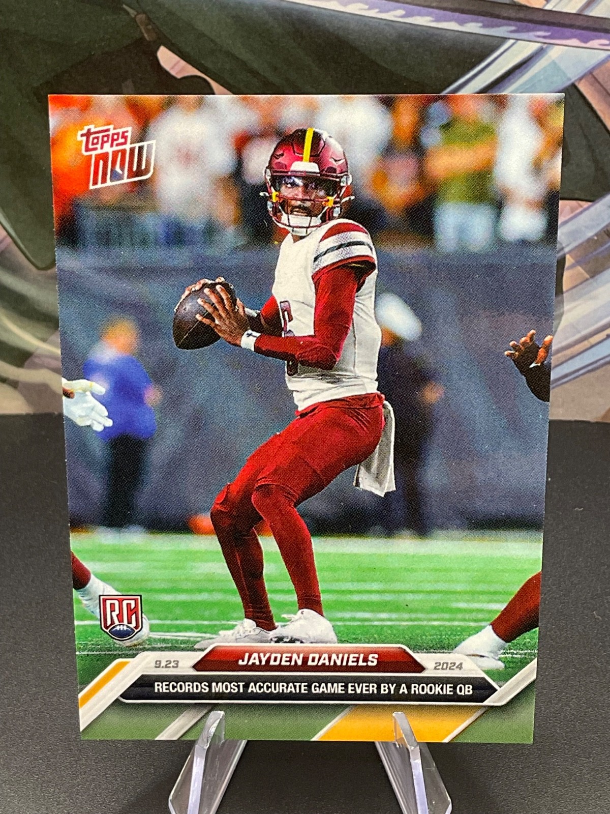 2024 Topps Now #5 Jayden Daniels Rookie Card Commanders RC