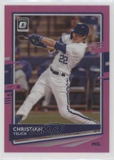 2020 Panini Donruss Optic Retail Pink Prizm Christian Yelich #129 0d8h