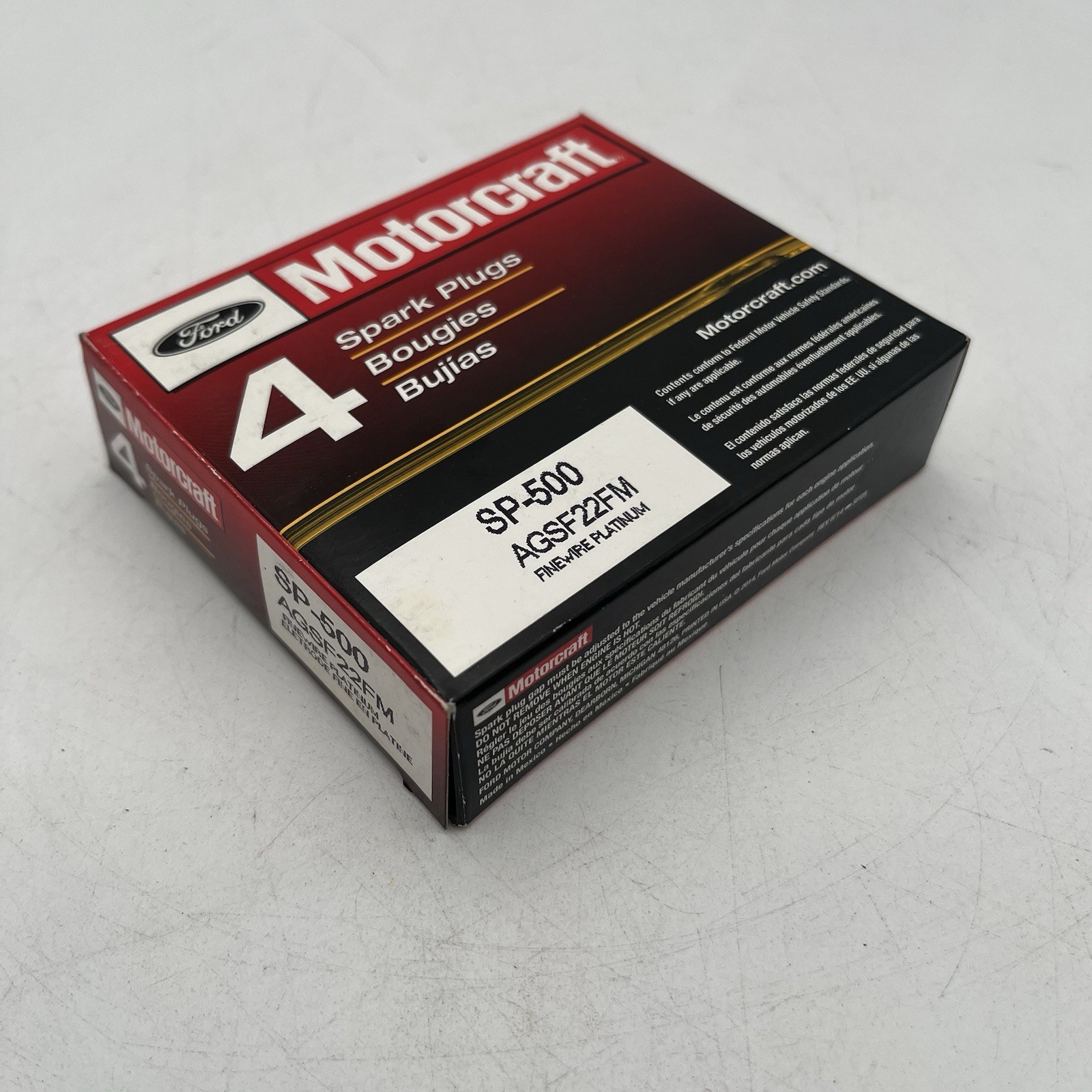 BRAND NEW 4 Pack For Ford Motorcraft Automotive Spark Plugs SP-500 - AGSF22FM