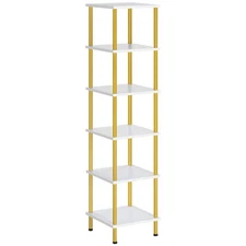 6-Tier Corner Shelf, Corner Square Rack Display Shelf, Tall Storage Rack Plan...