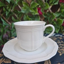 Mikasa Ultima Antique White Large Cup & Saucer Super Strong China 300ml 3�x3�"