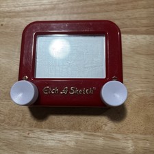 Spin Master Etch-A-Sketch Classic Mini Pocket Version - Red, Tested Works 