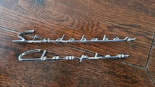 1948-1951 Studebaker Champion Emblems Script Fender Trunk 1949 1950 Emblem