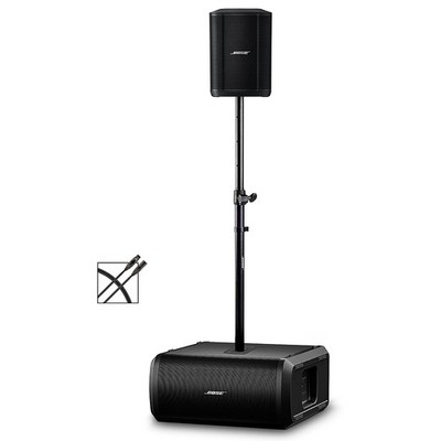 Bose S1 Pro+ Wireless PA Package With Sub1 Powered Bass Module and accessories
