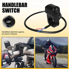 NEW Waterproof Motorcycle Handlebar 7/8" Headlight Fog Light Spot ON OFF Switch