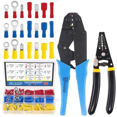 Professional Selfadjustable Ratchet Wire Crimping Pliers AWG 2210 and a Wire ...
