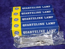 LOT OF 4 GE GENERAL ELECTRIC EVR Q500CL/MC LAMP / BULB 500W 120V MINI CANDELABRA