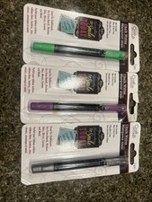 3 Craft Decor Chalk Writer Wet Erasable Mess  Dust Free Purple Green silver