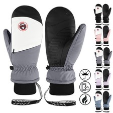 Ski Mittens Men Women Winter Snow Mitts Touchscreens Waterproof Winter Gloves