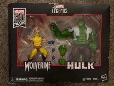 Marvel E6349 Legends 80th Anniversary Wolverine and Hulk  Damaged Box
