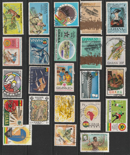 Ghana Stamps Small collection used