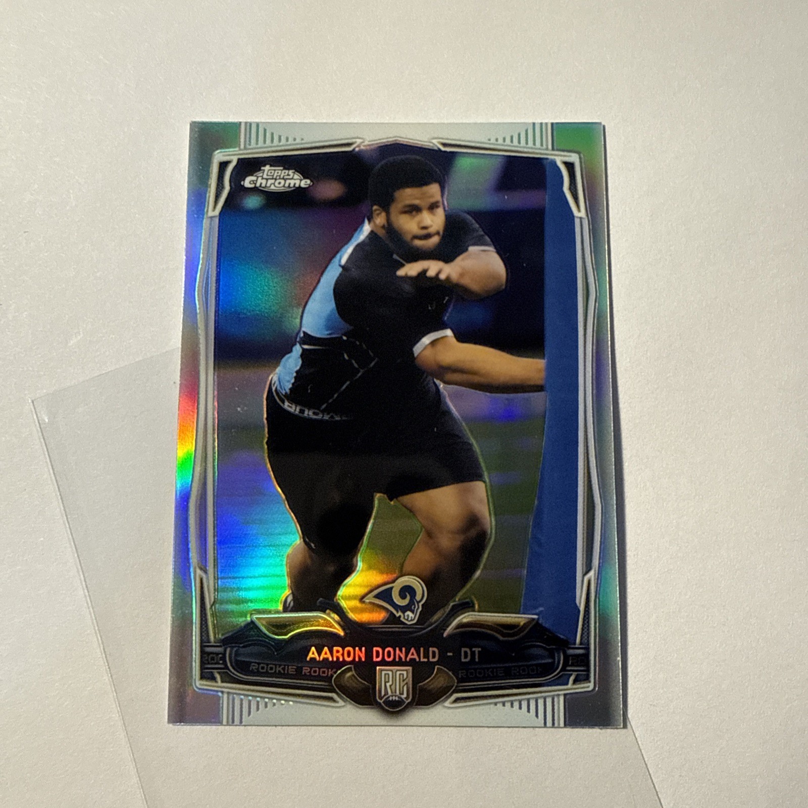2014 Topps Chrome Aaron Donald #175 Refractor Rookie RC LA Rams Football