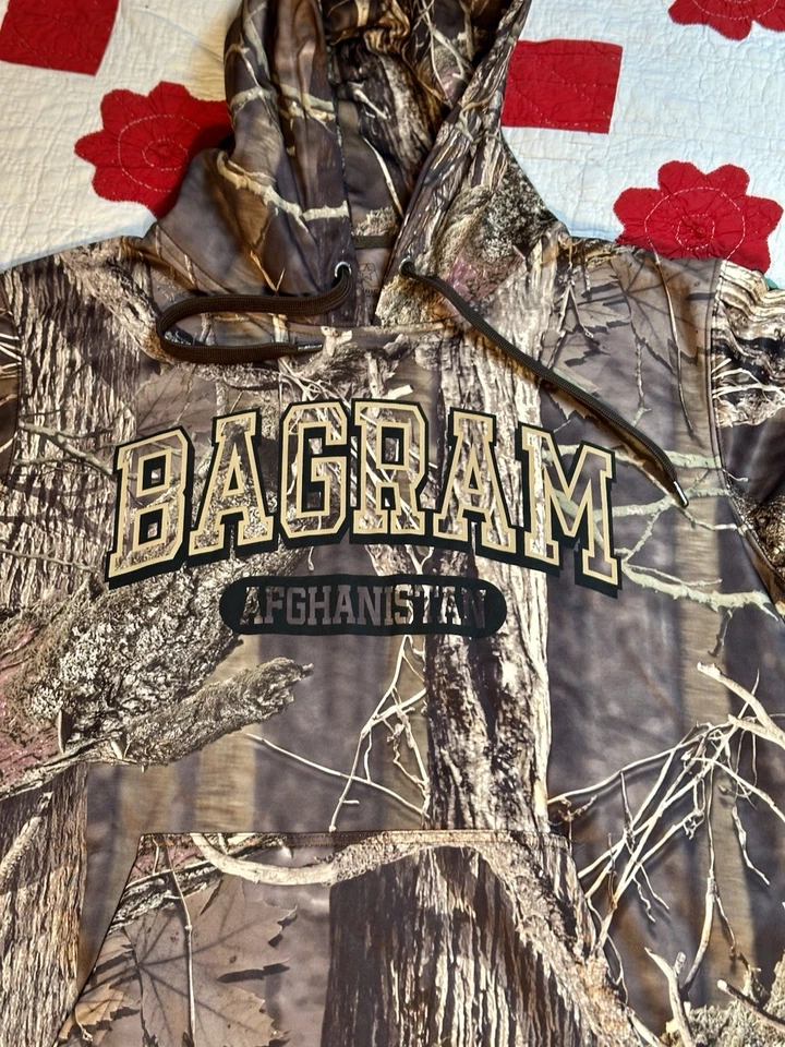 Sudadera con Capucha J. America Vintage Y2K Afganistán Camuflada Nueva con Etiquetas Talla Mediana Foto 2 de 4