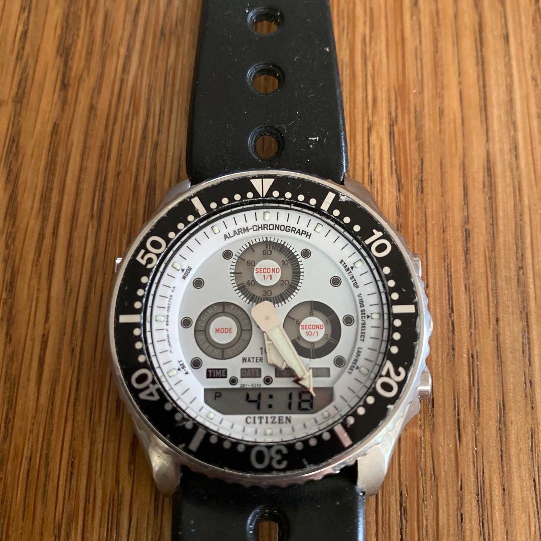 Diver Watch Analog Digital Jet Digi-Ana Diver Collectible Vintage Citizen Rare - vintagewatches.pk
