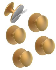 5 Pack Gold Self-Adhesive Cabinet Knobs, Self-Stick Hardware Kitchen Cabinet ...