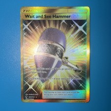 Pokemon Sun & Moon Lost Thunder Wait and See Hammer 236 Secret Rare Gold on eBay