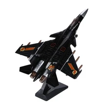 1/100 Fighter Aircraft J15 Jet Lights and Sounds Alloy Model W/ Display Stand