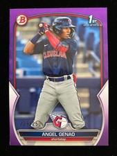 2023 Bowman ANGEL GENAO 1st Rookie BP-140 PURPLE #/250 Cleveland Guardians RC SP