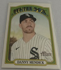 2021 Topps Heritage Baseball Danny Mendick Chicago White Sox base card #61