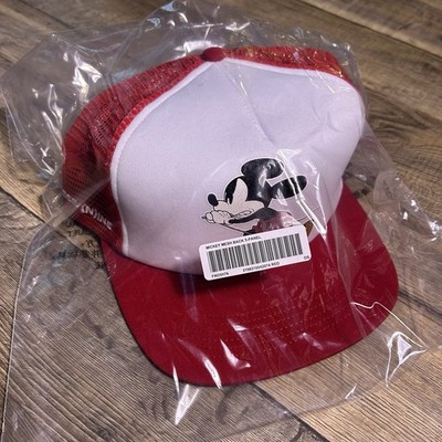 Supreme New York Number Nine Mickey Mesh Back 5 Panel Red Trucker