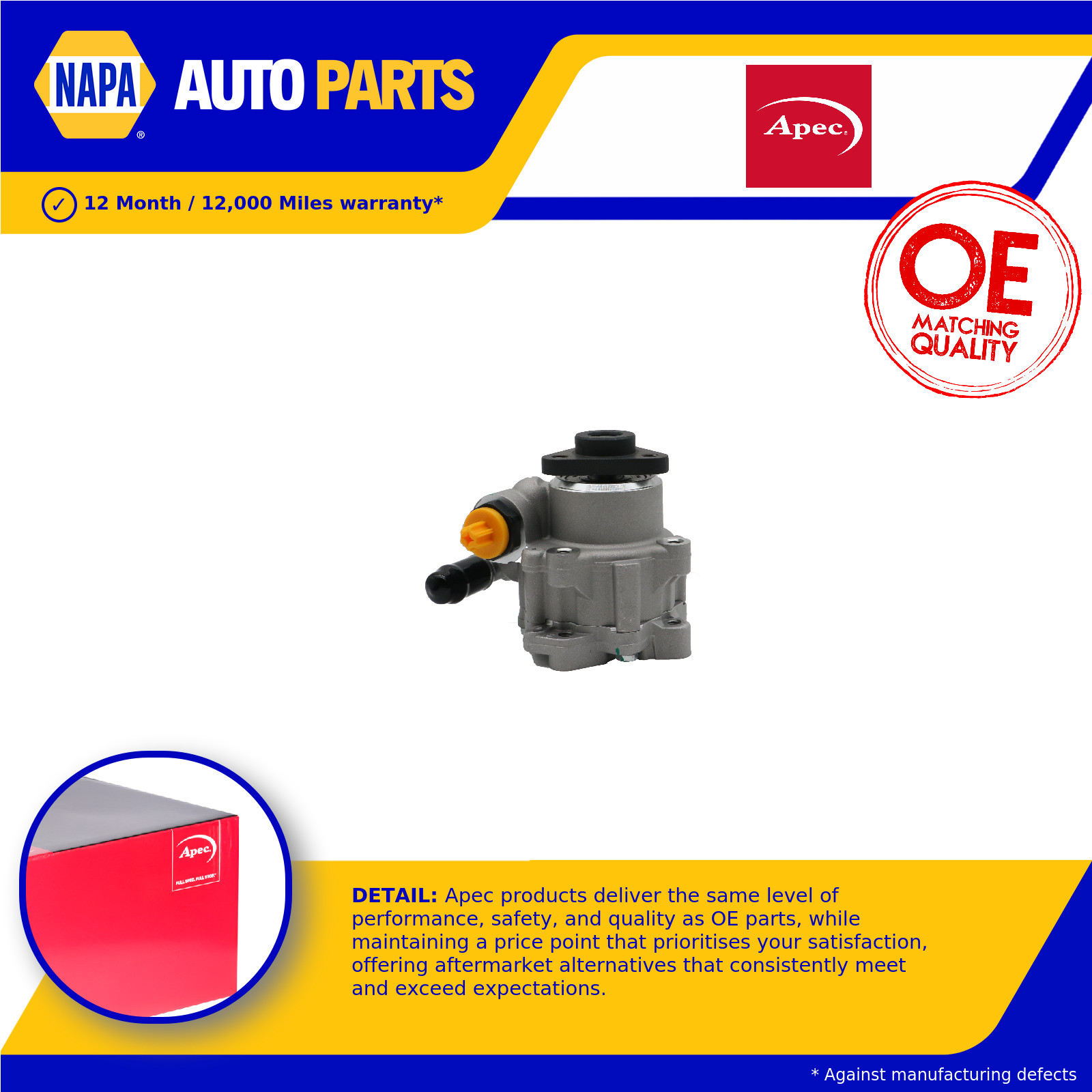 Power Steering Pump fits AUDI A4 B7 2.7D 05 to 09 PAS 4F0145155A 8E0145155T Apec