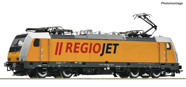 Roco 7510102 H0 Dc Elektrolokomotive 386 204-2, Regiojet, Digital Mit Sound-image