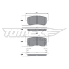 Satz Bremsbeläge Bremsklötze hinten für Hyundai I10 1 PA 2 id89812
