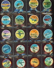 early 1960's Jell-O / Hostess PLANES coins Lot of 93 Diff. incl #7 Wright Flyer