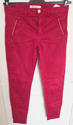 PANTALON NAF.NAF ROUGE FARMER TAILLE 36 NEUF - Photo 1/3