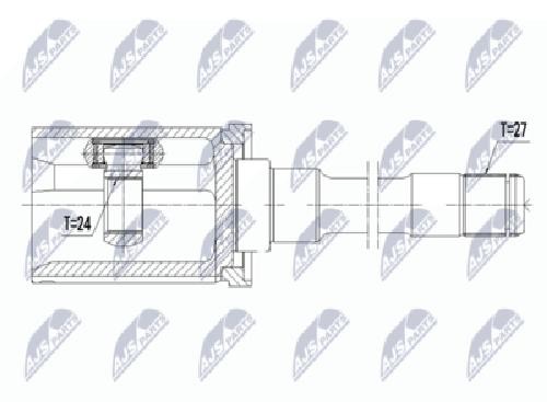 Original NTY Joint Set Drive Shaft NPW-BM-063 For BMW