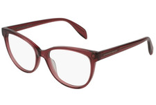 Alexander McQueen AM0114O 003 53 Havana Eyeglasses 0114