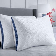 Pillows Queen Size Set of 2, Queen Pillows 2 Pack, Cooling Hotel Luxury Pillow f
