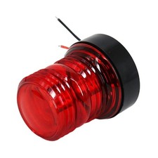 Feu de navigation LED rouge 360° pour bateau/skiff, 12 V/24 V, ancre et proue.