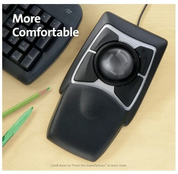 Kensington Expert Mouse - Wired Ergonomic TrackBall Mouse for PC, Mac and Window - Image 3 of 4
