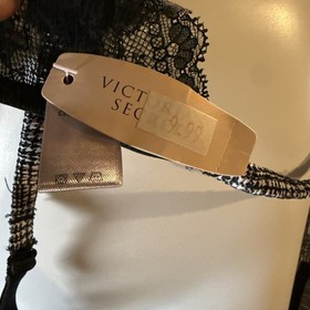 Victoria&rsquo;s Secret SLT Sexy Little Things Plaid B/W Garter Belt NWT XS/S, M/L