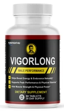 VigorLong Men Supplement Formula for Energy & Stamina, Vigor Long | 5 Bottles