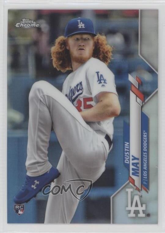 2020 Topps Chrome Refractor Dustin May #176 0ao8