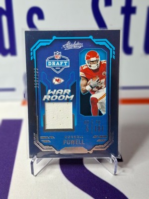 Nfl Panini Trading Cornell Powell 2021 Absolute WRM-CPO/199 RC PATCH, Chiefs