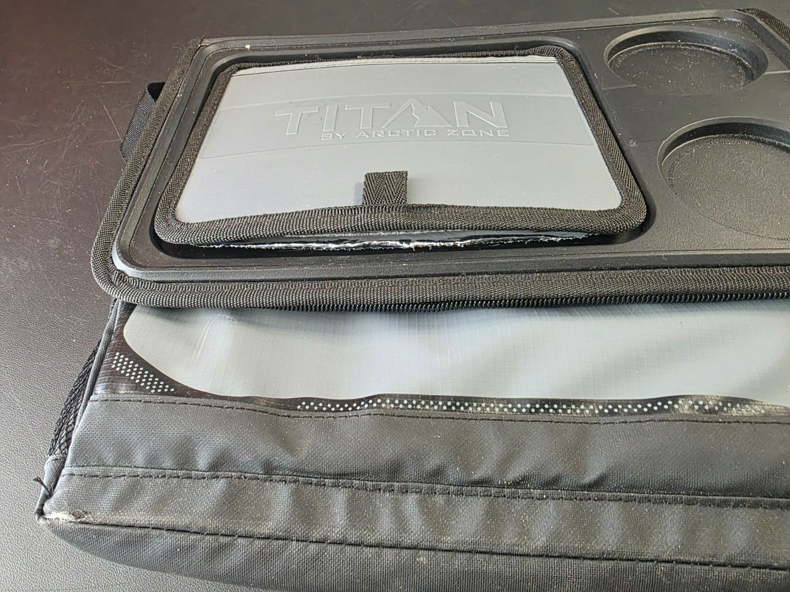 - Gray - **easy Access Lid Stitching Is Torn**