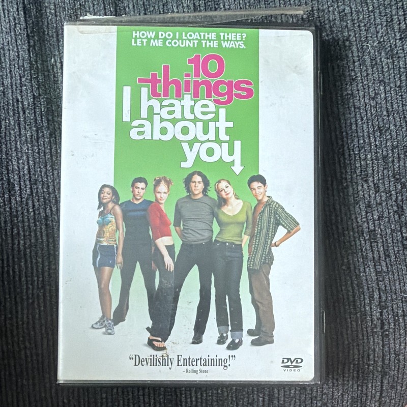 10 Things I Hate About You DVD Widescreen Heath Ledger Gil Junger PG-13