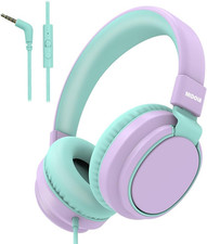 Headphone Kids Volume Limited 85/110Db Wired Over-Ear/On-Ear Foldable Headset wi
