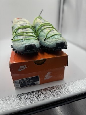Size 5.5 - Nike Off-White x Waffle Racer Vivid Sky W