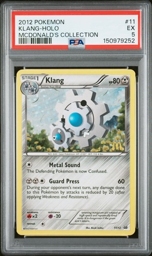 KLANG #11 - HOLO - 2012 POKEMON MCDONALDS COLLECTION PSA 5