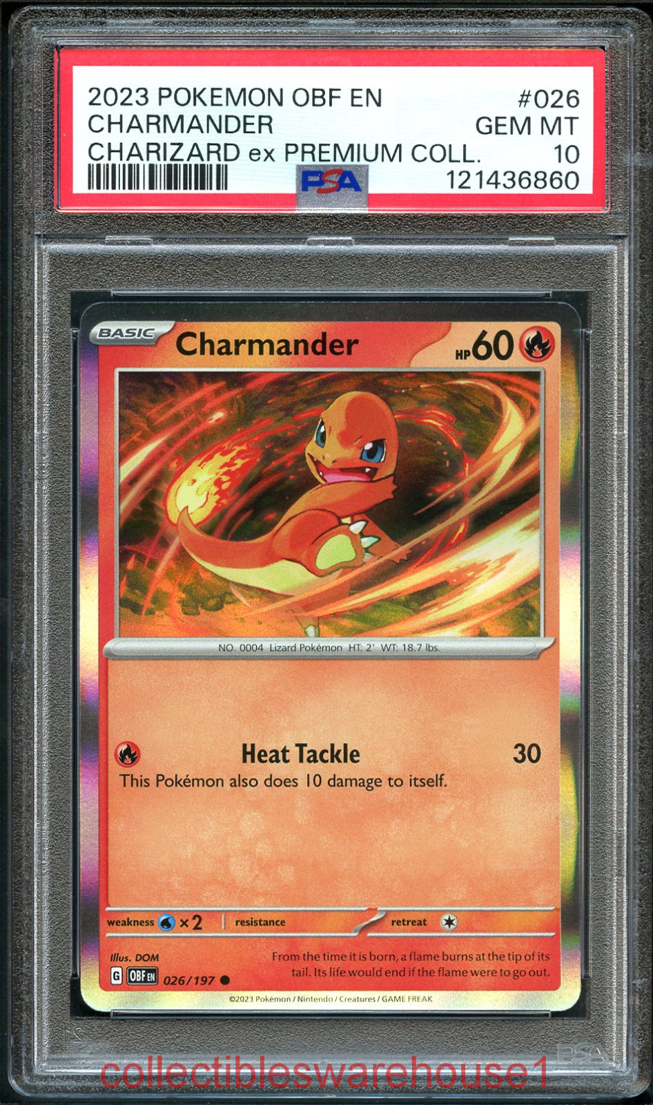 Pokemon Charizard ex Premium Collection Promo Charmander 026 PSA 10