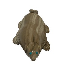 Vintage Zuni Stone Carved Badger Fetish With ...