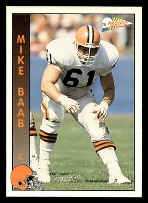 1992 Pacific Mike Baab #57 Cleveland Browns