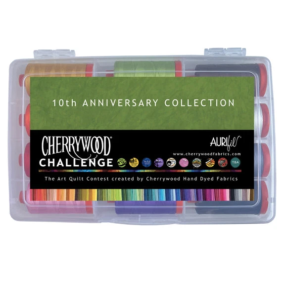 10th Anniversary Collection by Cherrywood Fabrics 100% Cotton 12 Large Spools - Image 2 of 2