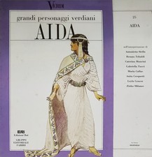 VERDI AIDA - LP 33 GIRI - MARIA CALLAS & RENATA TEBALDI Grandi Personaggi Verdi